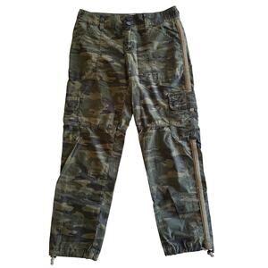 Sanctuary Women’s Camo Cargo Utility Pants Size 26 Green